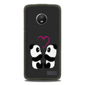Panda Love Mobile Back Case for Moto E4 Plus (Design - 398)