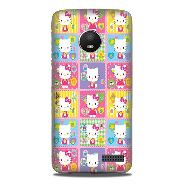 Kitty Mobile Back Case for Moto E4 (Design - 400)