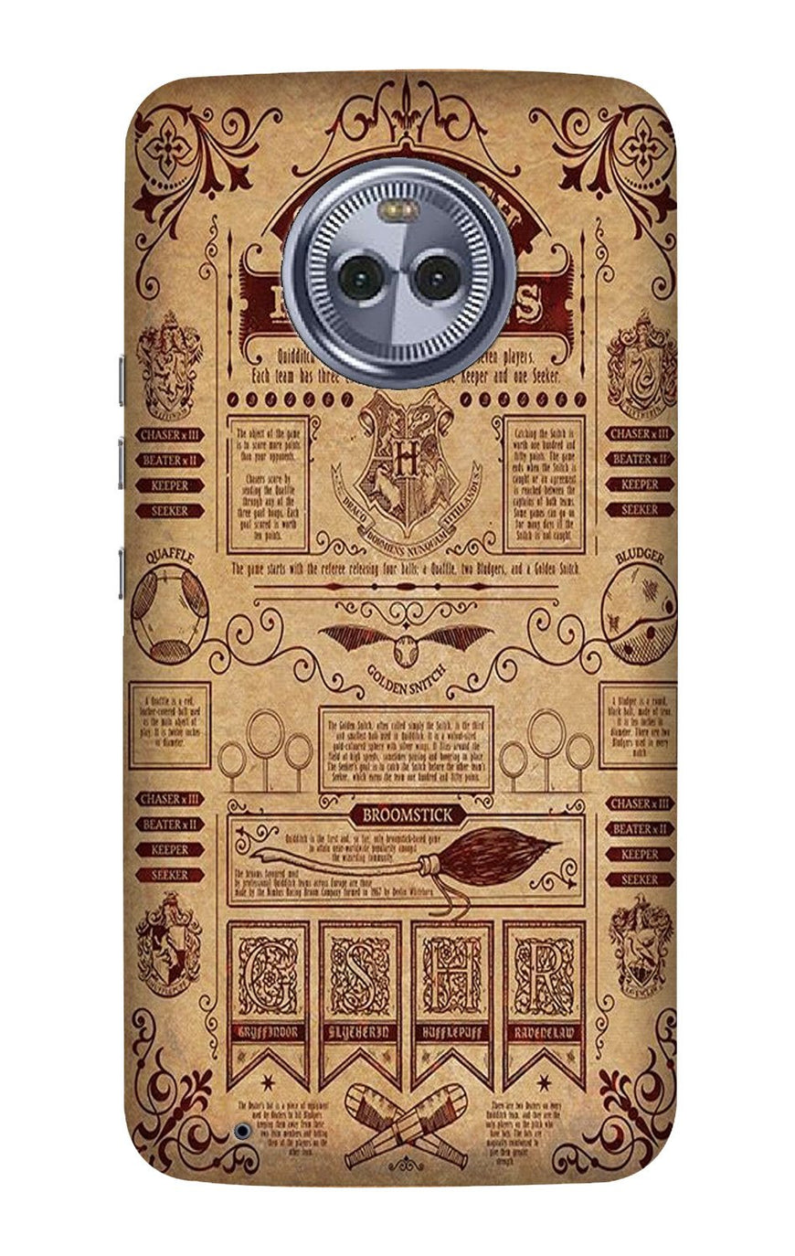 Hogwarts Mobile Back Case for Moto X4 (Design - 304)