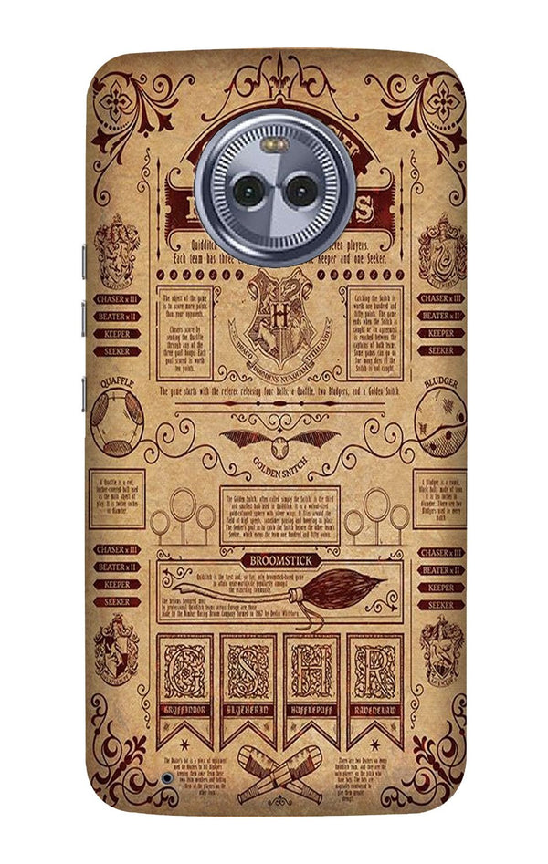 Hogwarts Mobile Back Case for Moto G6 Play (Design - 304)