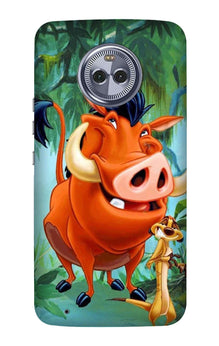 Timon and Pumbaa Mobile Back Case for Moto G6 Plus (Design - 305)