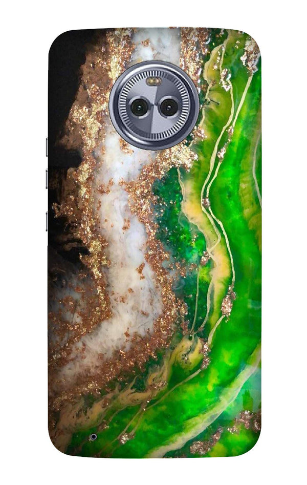 Marble Texture Mobile Back Case for Moto X4 (Design - 307)