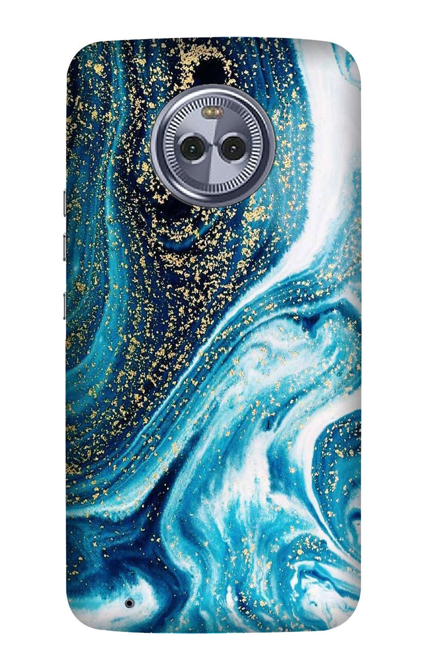 Marble Texture Mobile Back Case for Moto X4 (Design - 308)
