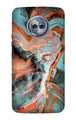 Marble Texture Mobile Back Case for Moto G6 (Design - 309)