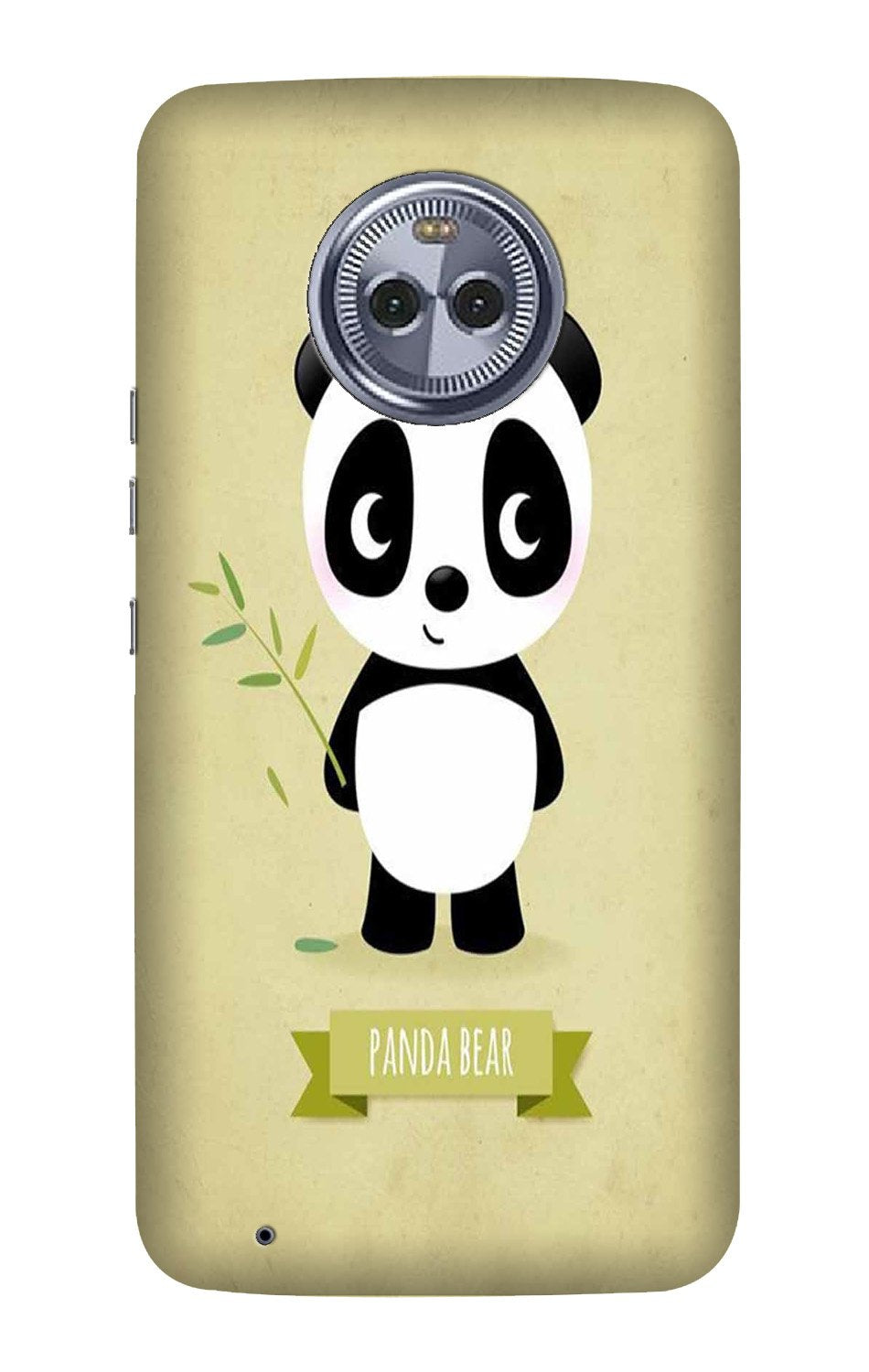 Panda Bear Mobile Back Case for Moto X4 (Design - 317)