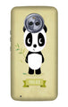 Panda Bear Mobile Back Case for Moto G6 Plus (Design - 317)
