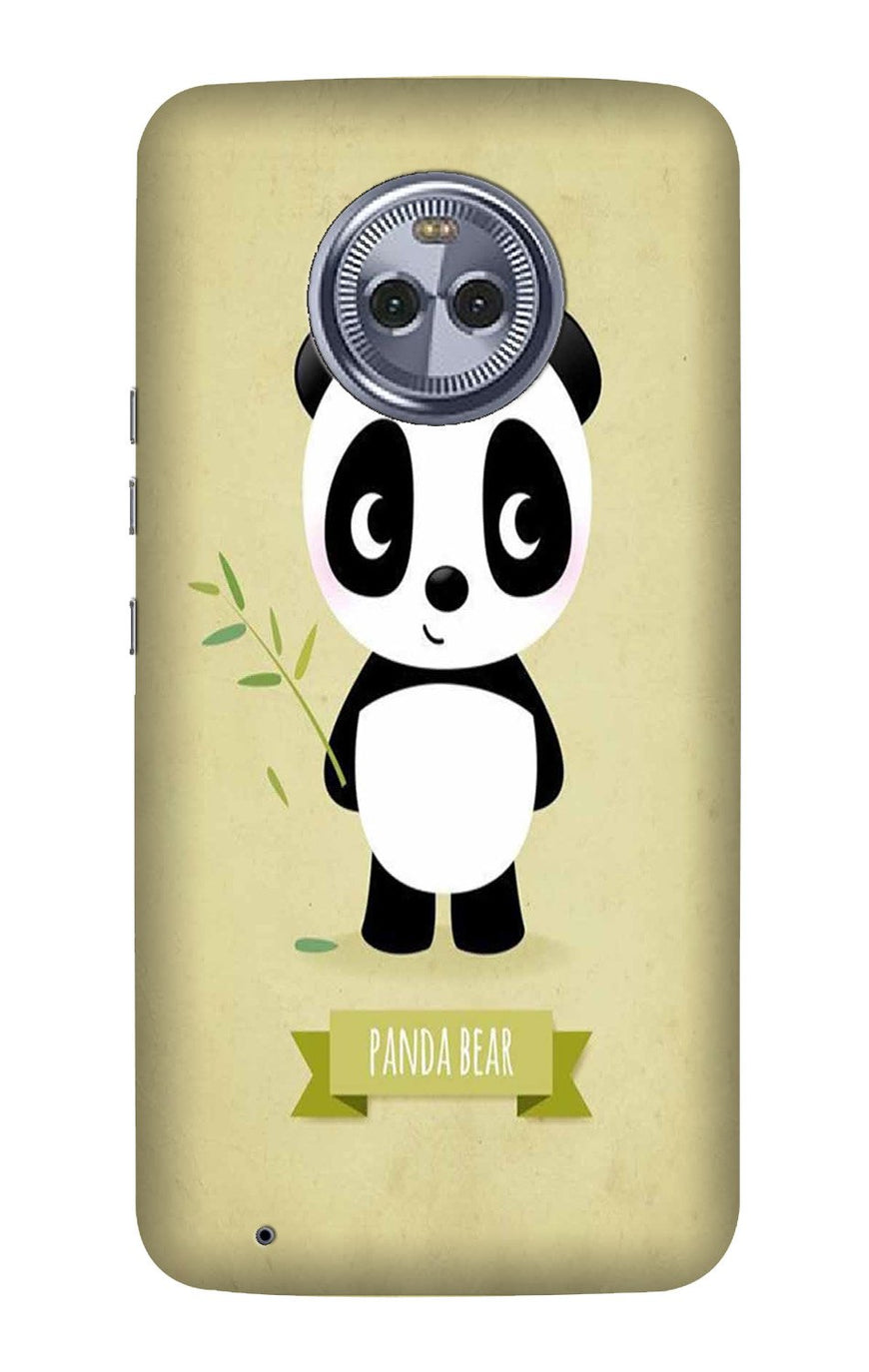 Panda Bear Mobile Back Case for Moto G6 Plus (Design - 317)