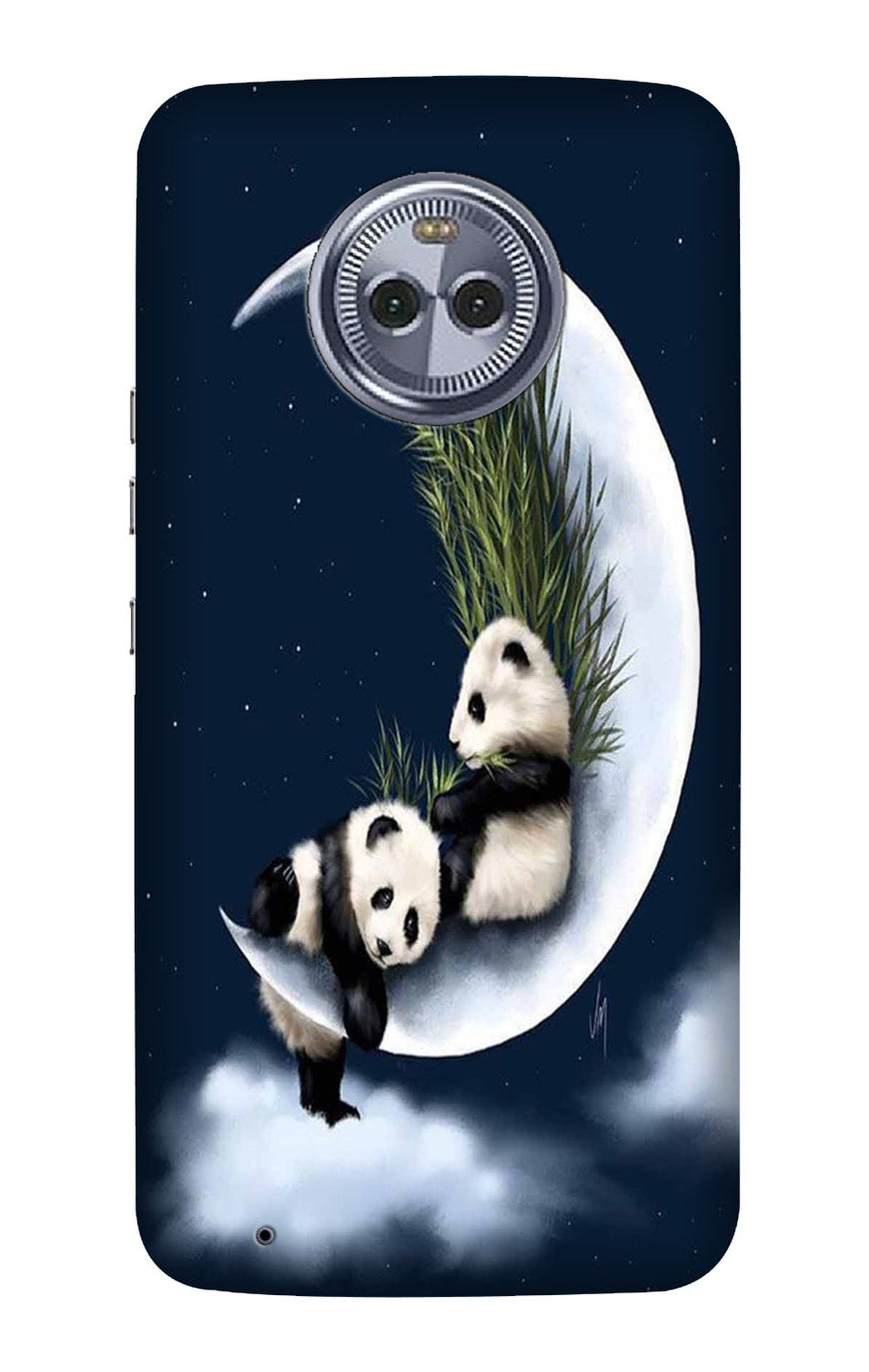 Panda Moon Mobile Back Case for Moto G6 Plus (Design - 318)