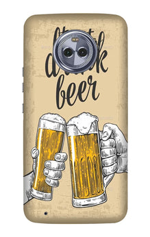 Drink Beer Mobile Back Case for Moto G6 Play (Design - 328)