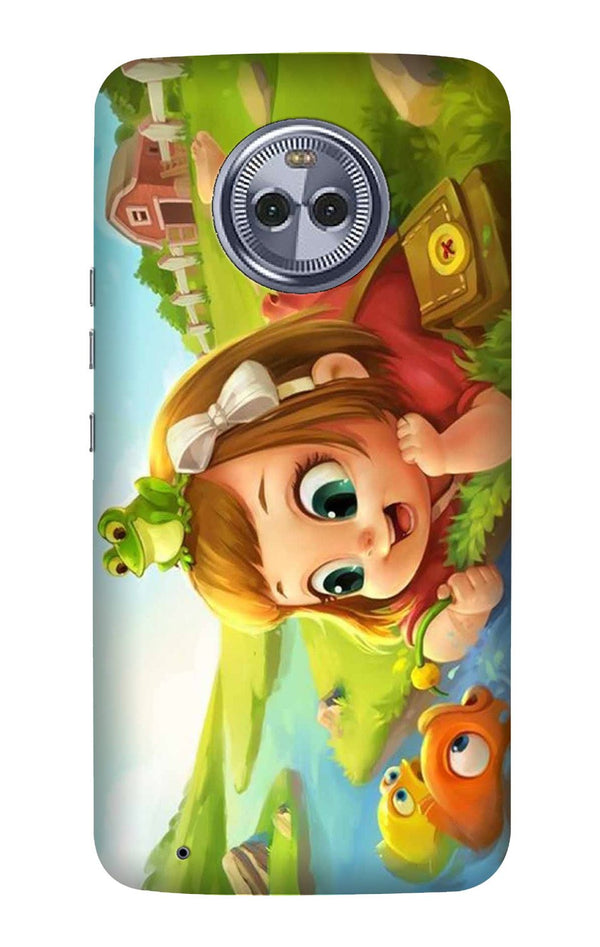 Baby Girl Mobile Back Case for Moto G6 Play (Design - 339)