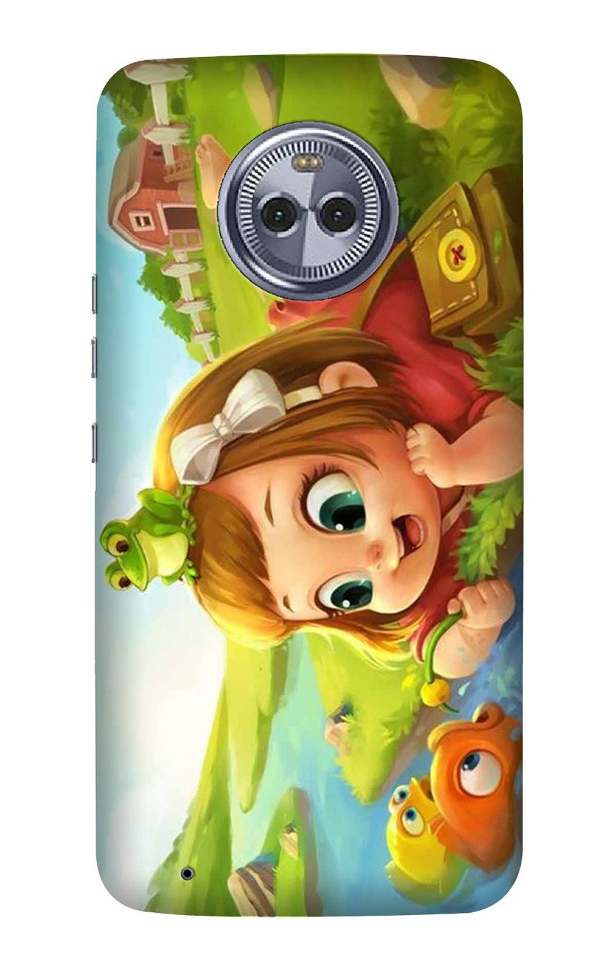 Baby Girl Mobile Back Case for Moto X4 (Design - 339)