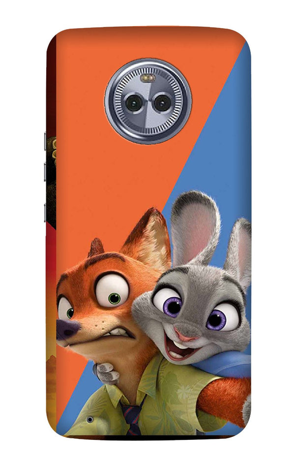 Cartoon Mobile Back Case for Moto G6 Plus (Design - 346)