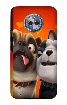 Dog Puppy Mobile Back Case for Moto G6 Plus (Design - 350)