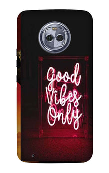 Good Vibes Only Mobile Back Case for Moto G6 (Design - 354)