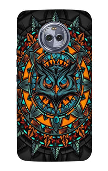 Owl Mobile Back Case for Moto X4 (Design - 360)
