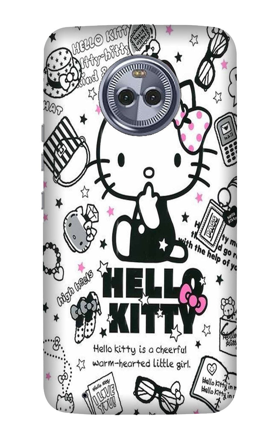 Hello Kitty Mobile Back Case for Moto G6 (Design - 361)