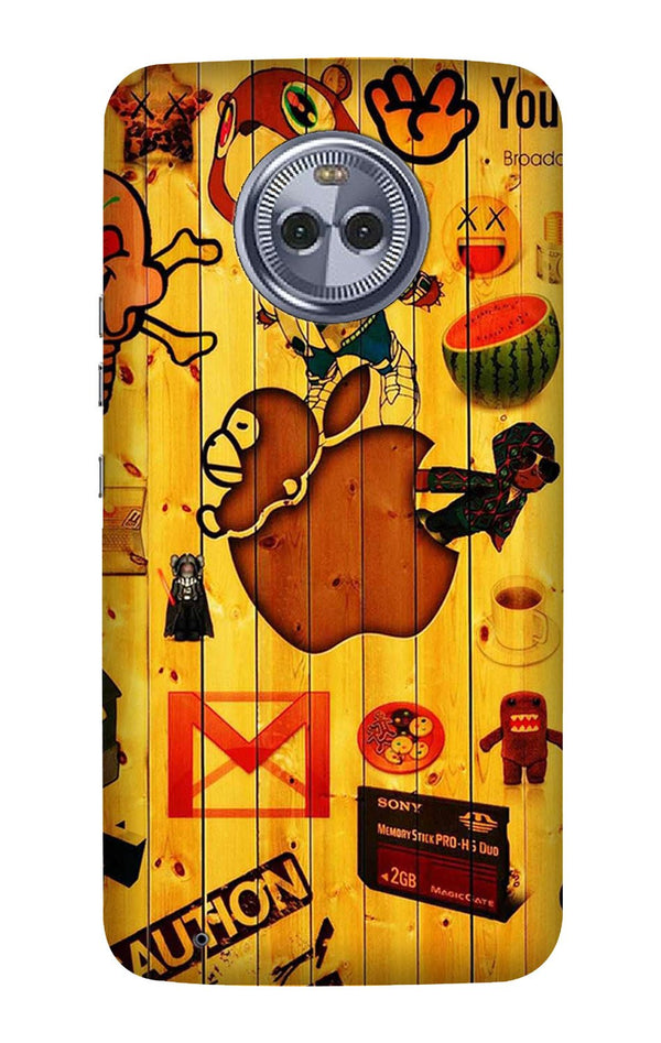 Wooden Texture Mobile Back Case for Moto X4 (Design - 367)