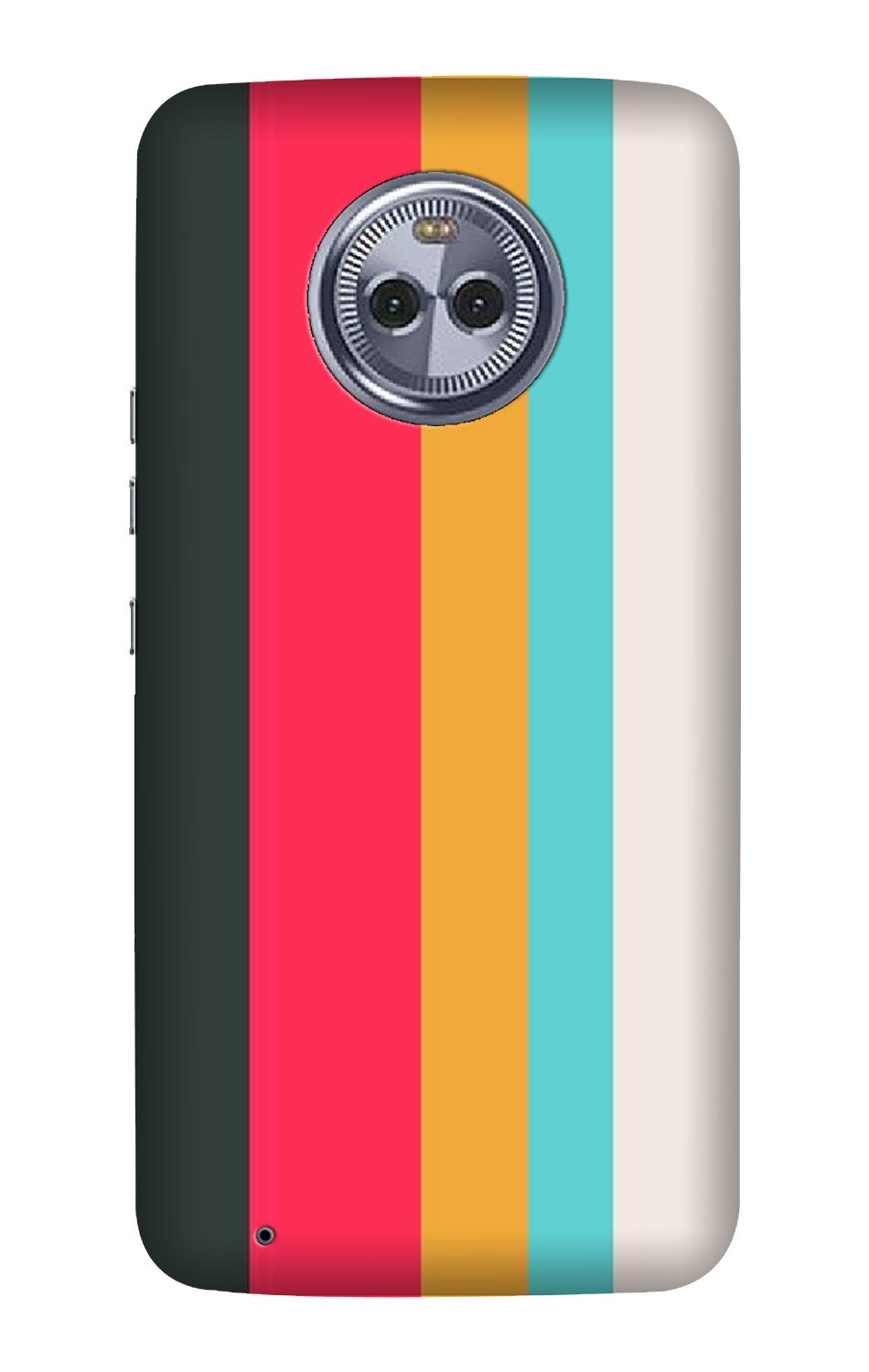 Color Pattern Mobile Back Case for Moto G6 Play (Design - 369)