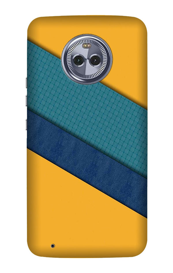Diagonal Pattern Mobile Back Case for Moto X4 (Design - 370)