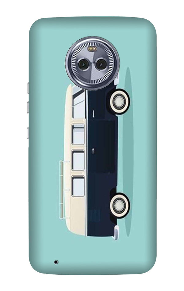Travel Bus Mobile Back Case for Moto G6 Play (Design - 379)