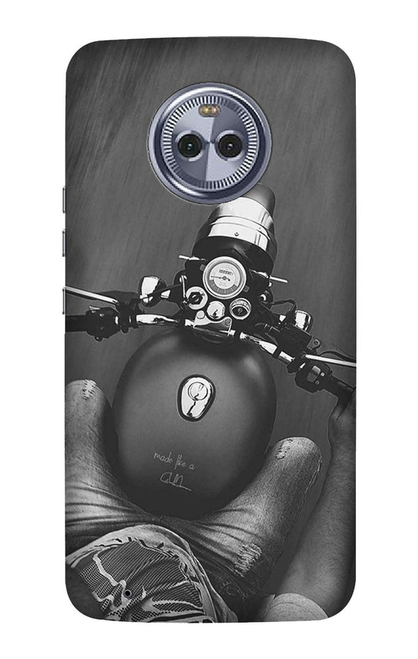 Royal Enfield Mobile Back Case for Moto G6 Play (Design - 382)