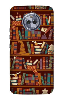 Book Shelf Mobile Back Case for Moto G6 Play (Design - 390)