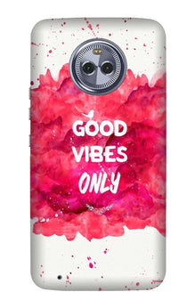 Good Vibes Only Mobile Back Case for Moto G6 Play (Design - 393)