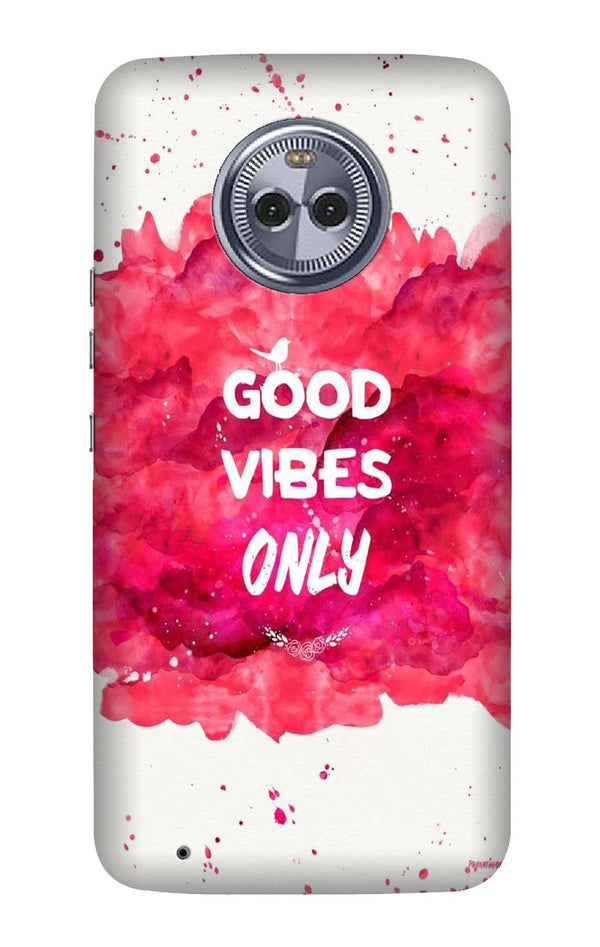 Good Vibes Only Mobile Back Case for Moto G6 (Design - 393)