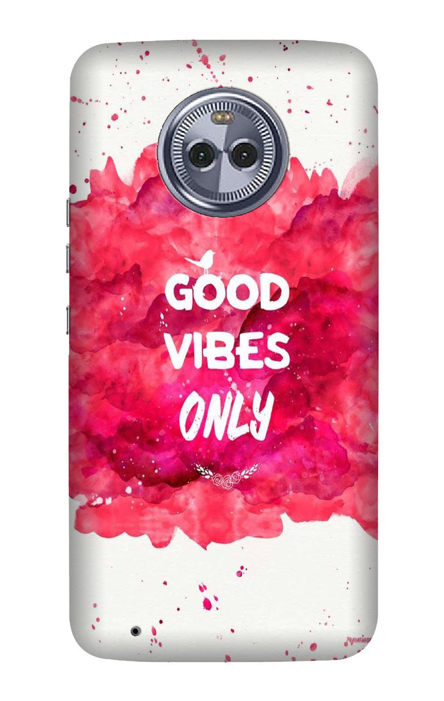 Good Vibes Only Mobile Back Case for Moto G6 (Design - 393)