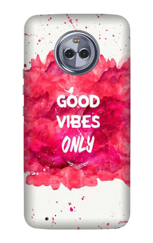 Good Vibes Only Mobile Back Case for Moto G6 Plus (Design - 393)