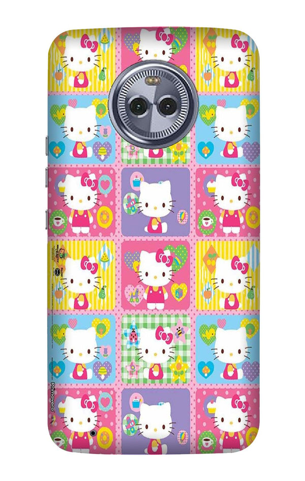 Kitty Mobile Back Case for Moto X4 (Design - 400)