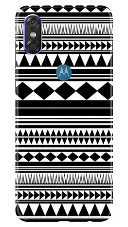 Black white Pattern Case for Moto One