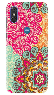 Rangoli art Mobile Back Case for Moto One (Design - 6)