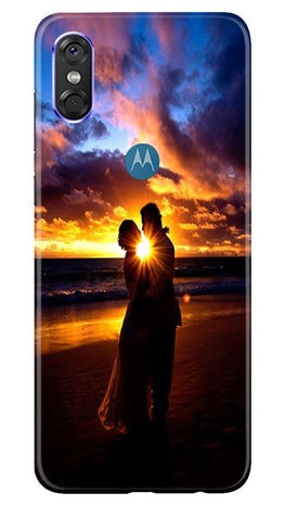 Couple Sea shore Case for Moto One