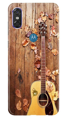 Guitar Mobile Back Case for Moto One (Design - 43)