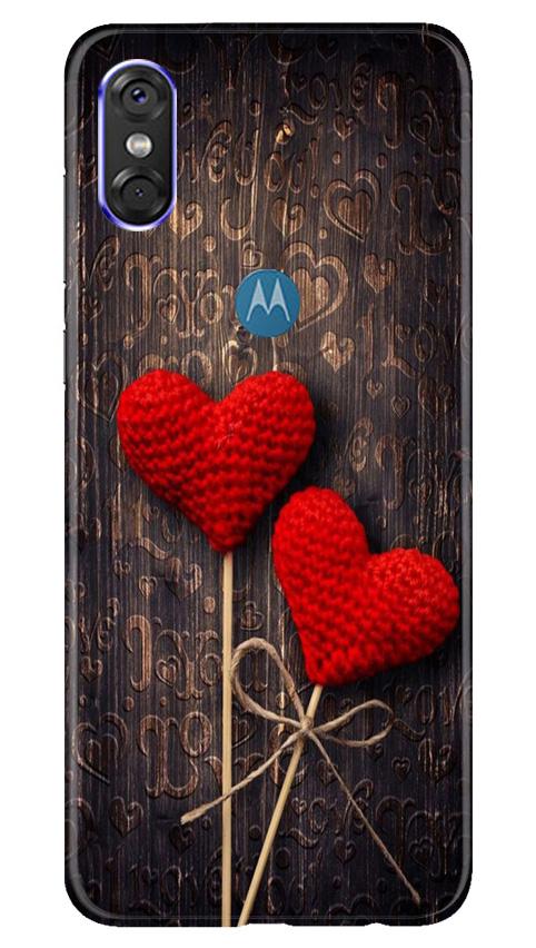 Red Hearts Case for Moto One