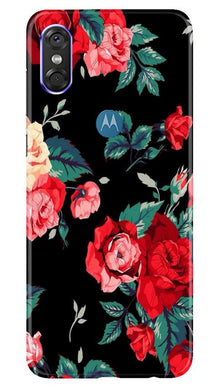 Red Rose2 Mobile Back Case for Moto One (Design - 81)
