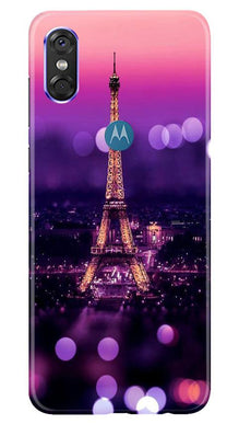 Eiffel Tower Mobile Back Case for Moto P30 Play (Design - 86)