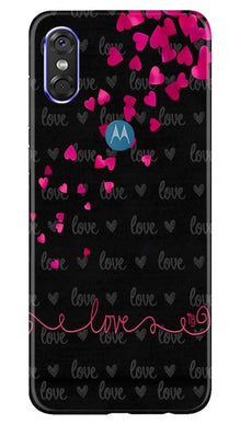 Love in Air Mobile Back Case for Moto P30 Play (Design - 89)