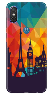 Eiffel Tower2 Mobile Back Case for Moto One (Design - 91)