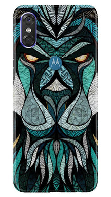 Lion Mobile Back Case for Moto One (Design - 97)