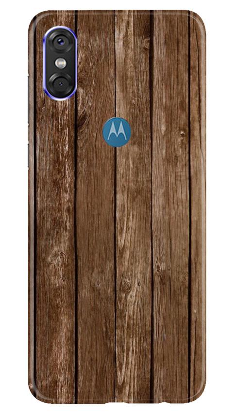 Wooden Look Case for Moto One  (Design - 112)