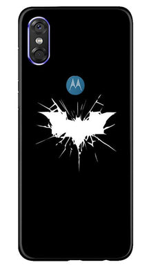 Batman Superhero Mobile Back Case for Moto P30 Play  (Design - 119)
