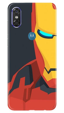Iron Man Superhero Mobile Back Case for Moto P30 Play  (Design - 120)