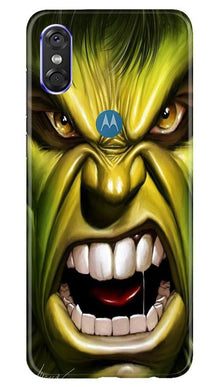 Hulk Superhero Mobile Back Case for Moto One  (Design - 121)