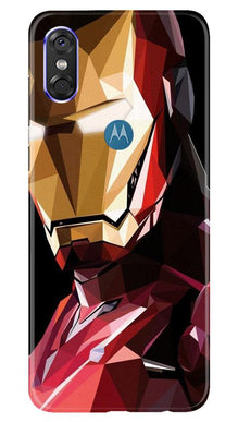 Iron Man Superhero Mobile Back Case for Moto One  (Design - 122)
