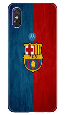 FCB Football Mobile Back Case for Moto P30 Play  (Design - 123)