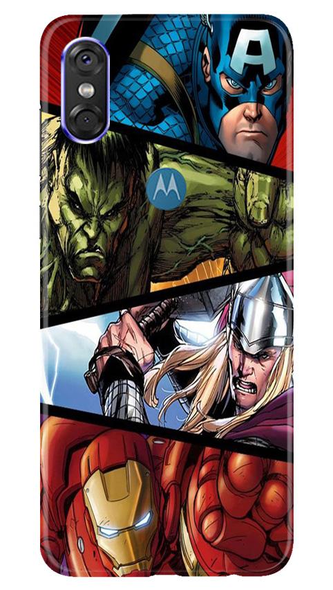 Avengers Superhero Case for Moto One  (Design - 124)