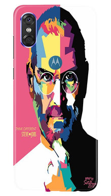 Steve Jobs Mobile Back Case for Moto One  (Design - 132)