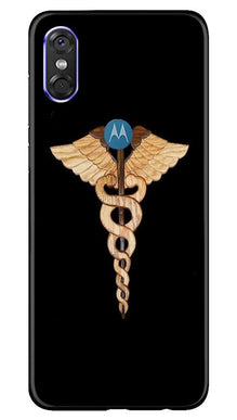 Doctor Logo Mobile Back Case for Moto One  (Design - 134)